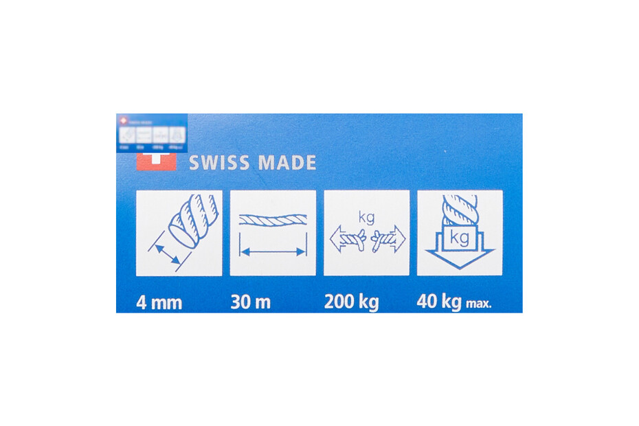 WABMJGW Corda Multiuso 50m,Corda Di Legatura In Poliestere 3~10mm,Corda Per Asta Della Bandiera Resistente All'Usura, Resistente Al Sole,Corde Di Legatura, Corda Da Giardino,White-8 Mm - Foto 10