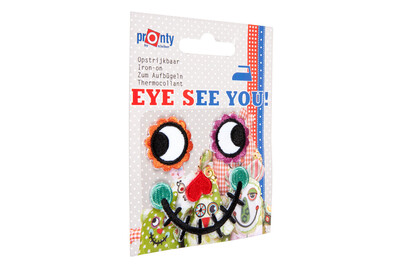 EYE SEE YOU Eyes 4, 2 paires à fixer au fer à repasser EYE SEE YOU Eyes 4, 2 paires à fixer au fer à repasser
