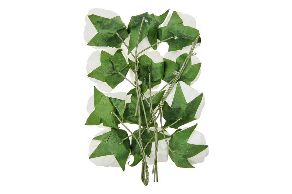 Glorex Röschen mit Draht Weiss | 30 mm | 12 Stück kaufen bei JUMBO