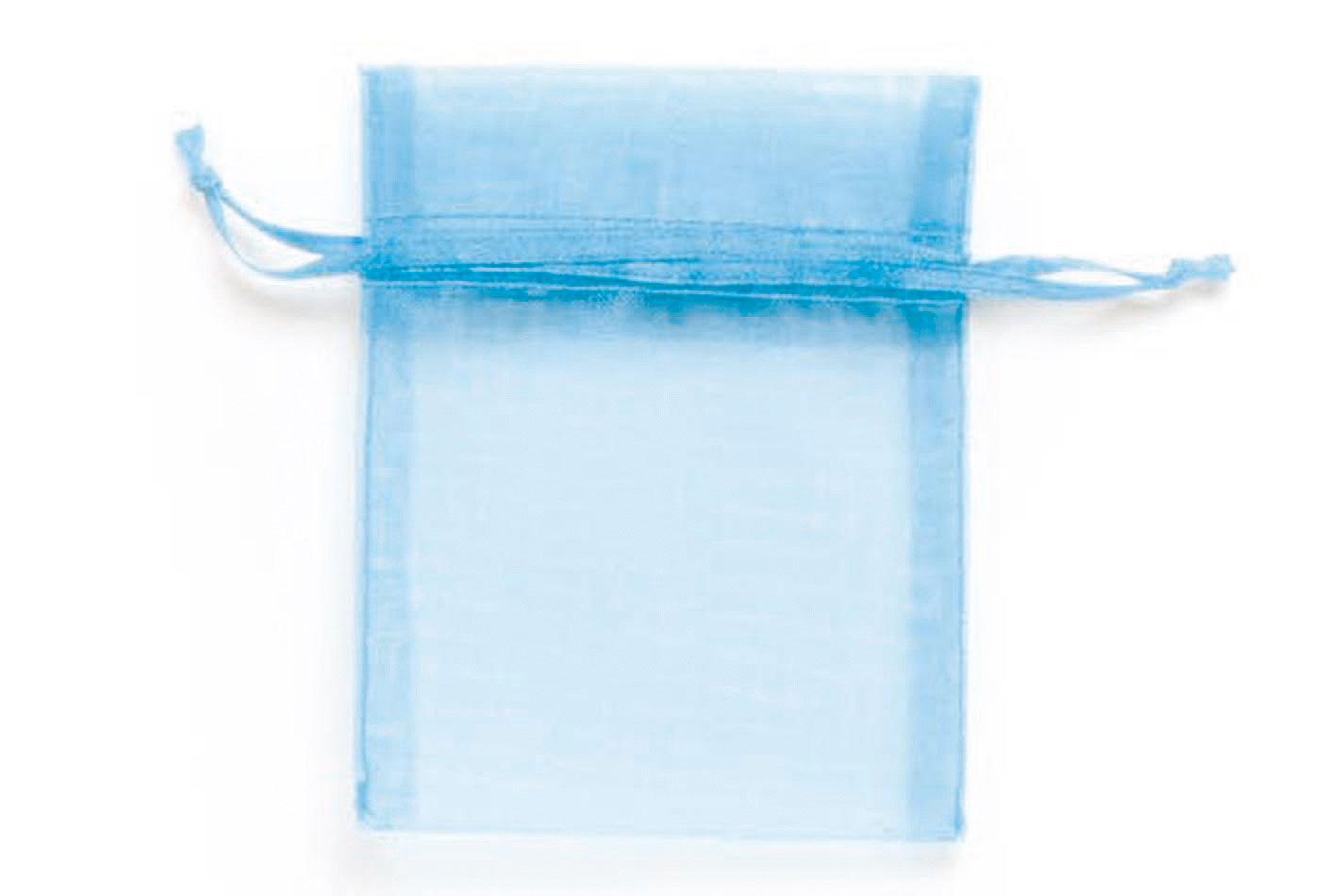 Glorex Sacchetti di organza Azzurro Chiaro | 8 × 10 cm | 6 pezzi