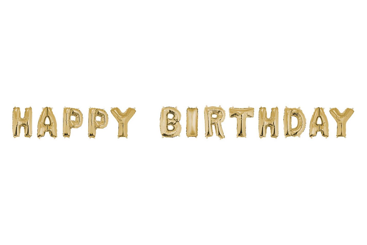 Rayher Palloncini in foil Happy Birthday Oro | 40 cm | 13 pezzi