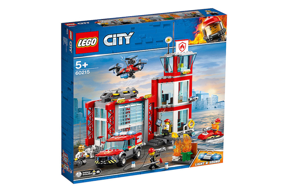 Dei Pompieri Base Pompieri Lego FIRE BUILDING BLOCKS 827pcs