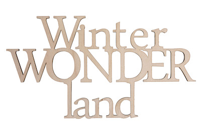 Image of Rayher Holzschrift Winterwonderland | 22 × 11.9 cm