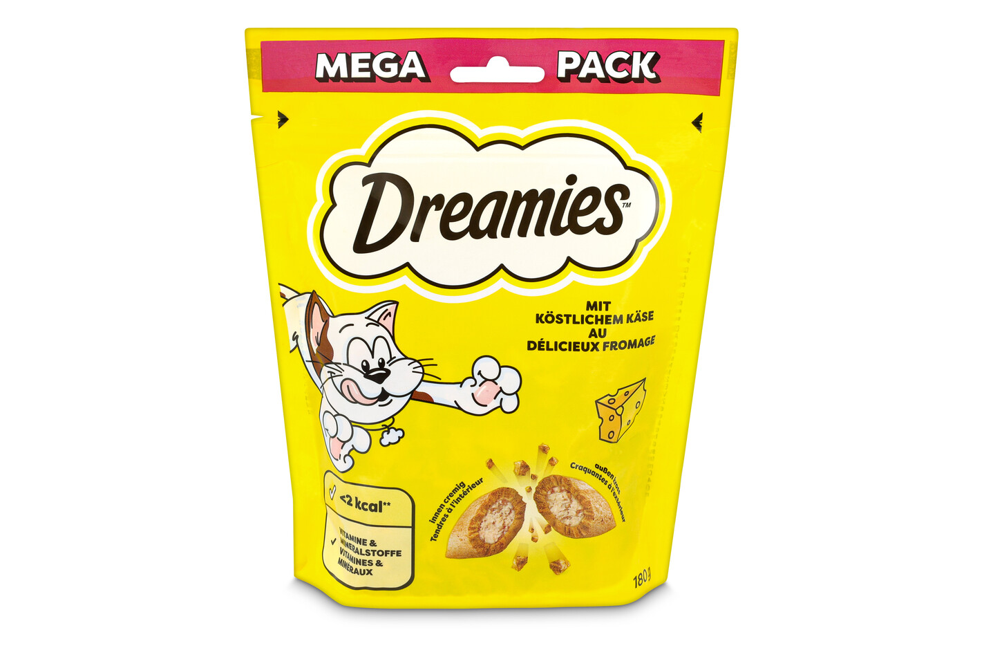 Dreamies MÉGAPACK Snack pour chats au fromage 180g