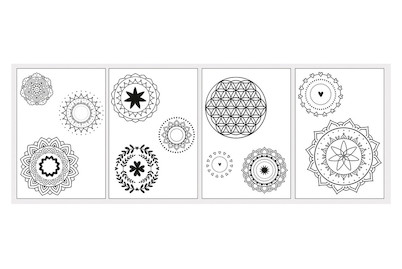 Mascherina Serigrafia Mandala A5 - Rayher, Poliestere - Foto 3