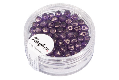 Image of Rayher Antique Rocailles Brombeergold | 4 mm | 120 Stück