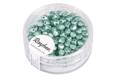 Image of Rayher Antique Rocailles Meergrün | 4 mm | 120 Stück