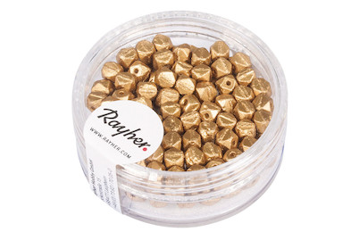 Image of Rayher Antique Rocailles Gold | 4 mm | 120 Stück