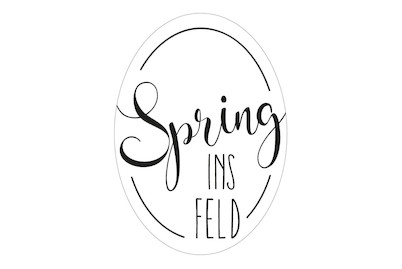 Image of Rayher Label Kautschuk Spring ins Feld | 4 × 5.5 cm | 1 Stück