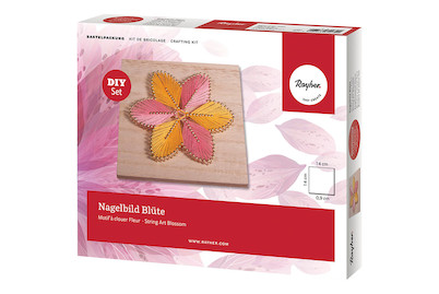 Image of Rayher Nagelbild Blüte | 14 × 14 × 0.9 cm