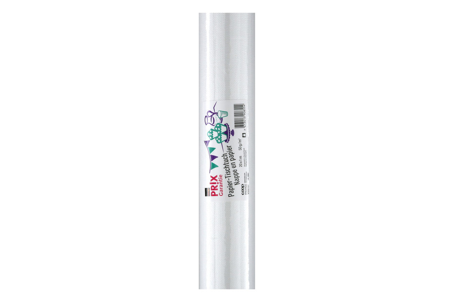 PG Tischtuchrolle 1x20M weiss kaufen bei JUMBO