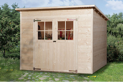 Weka Capanno da giardino 325 Gr. 3 Legno Naturale | 2.5 × 2 × 2.3 m