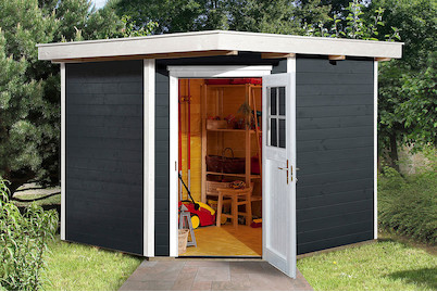 Weka Maison de jardin 229 Taille 2 Anthracite | 235 × 239 cm