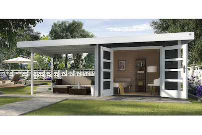 Weka Designhaus 126 B Capanno da Giardino Antracite | 3 × 6 m