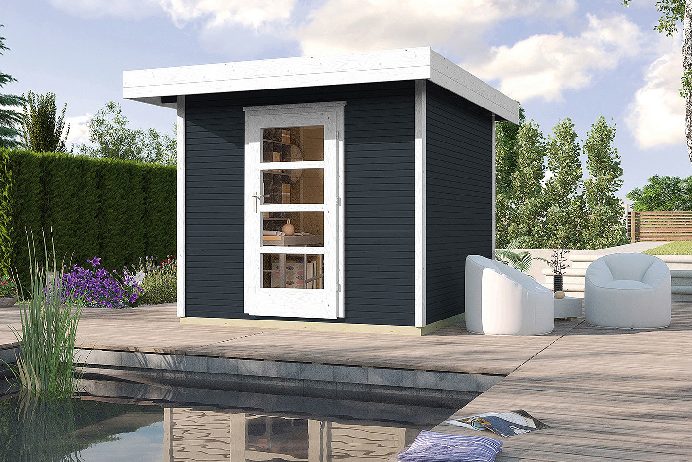 Weka Casa di design wekaLine 172 3, con Porta singola, antracite