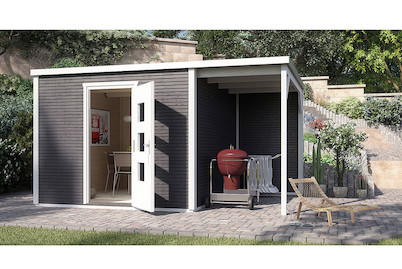 Weka Casa di design wekaLine 413 A1, con ampliamento e Porta singola, antracite