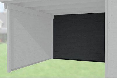 Weka Parete posteriore per annesso Tipo 126 + 172 Legno Antracite | 150 × 21 cm