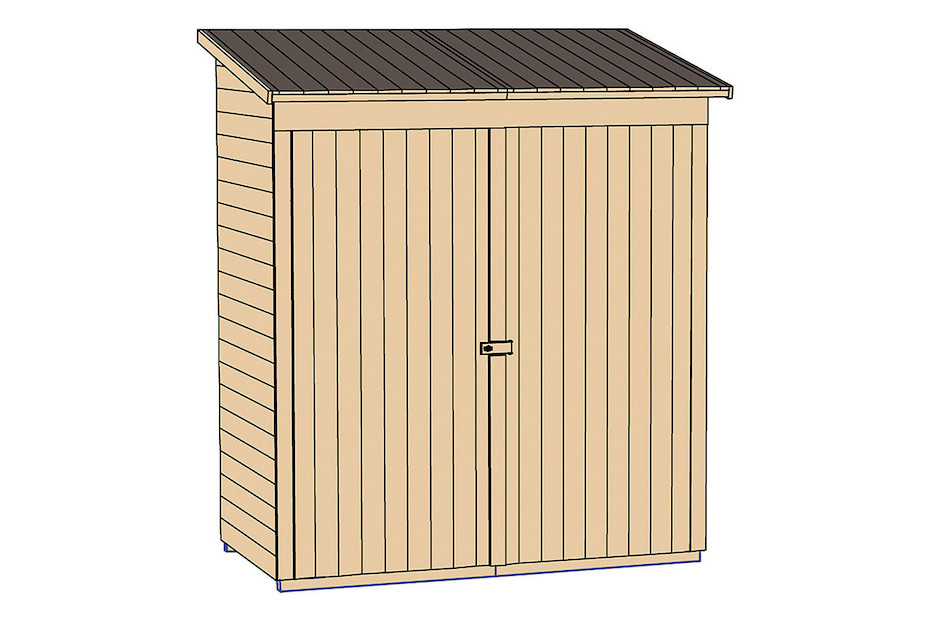 Weka Garten- und Terrassenschrank 361 Holz Natur