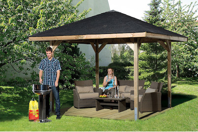 Weka Gartenoase 651 Casina da Giardino Dimensione 2 | 2.6 × 2.6 m