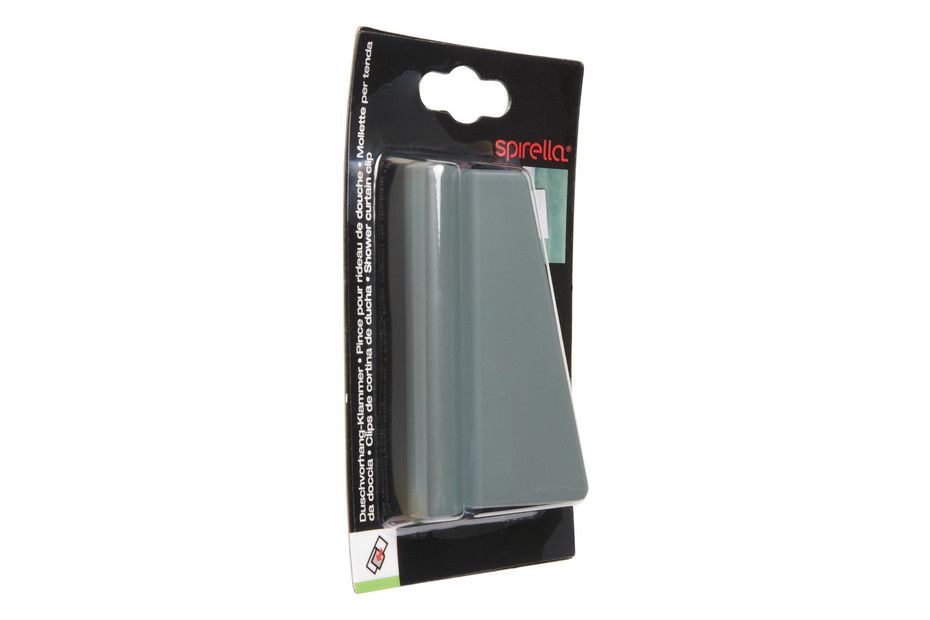 Spirella Clip per tenda da doccia Shell per il bagno, design elegante e pratico, perfette per tenere ferme le tende, dimensioni: 5 cm, colore: bianco Spirella Clip per tenda da doccia Shell per il bagno, design elegante e pratico, perfette per tenere ferme le tende, dimensioni: 5 cm, colore: bianco