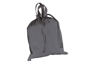 Image of Rayher Baumwoll-Tasche mit Kordelzug Schiefergrau