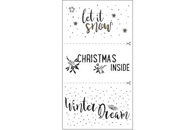 Rayher Deko-Abziehmotive Let It Snow | 10 × 16 cm | 2 Bogen kaufen bei ...