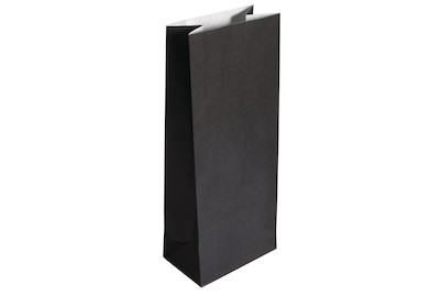 Image of Rayher Papier-Blockbodenbeutel Schwarz | 10 × 24 × 6 cm | 25 Stück