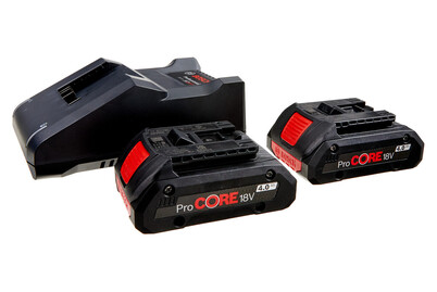 Image of Bosch Starter-Set ProCORE18V mit 2 Akkus und GAL-Ladegerät | 4.0 Ah