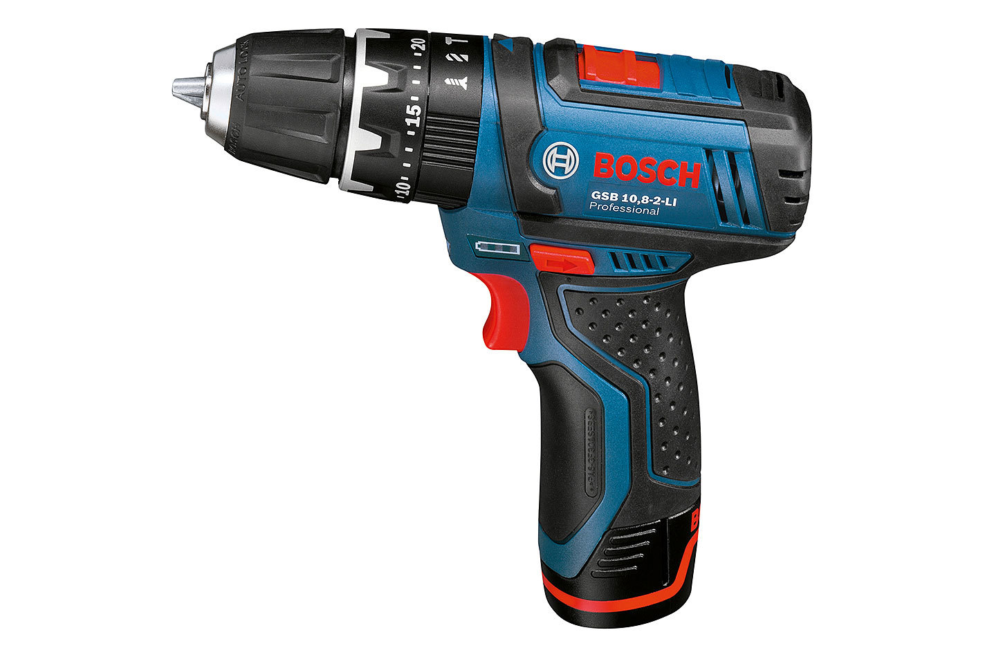 Bosch Perceuse-visseuse à percussion sans fil GSB 15 Professional | 12 V | 30 Nm | 2 Ah