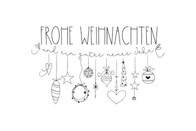 Rayher Timbro in legno Auguri di Natale Ghirlanda | 6 × 10 cm