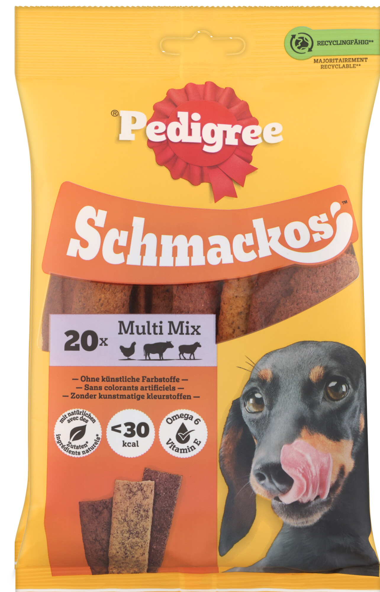 Pedigree Snack pour chiens Schmackos Multi Mix 144g