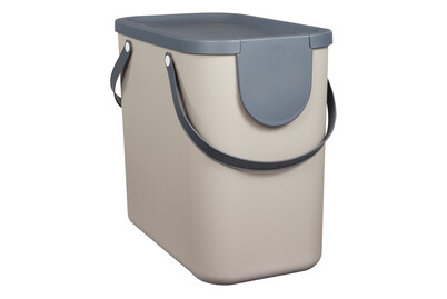 Rotho Système de recyclage Albula Cappuccino | 40 × 23,5 × 34 cm | 25 l