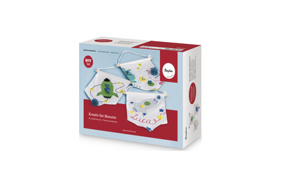 Image of Rayher Kreativ-Set Monster für 8 Stoffwimpel