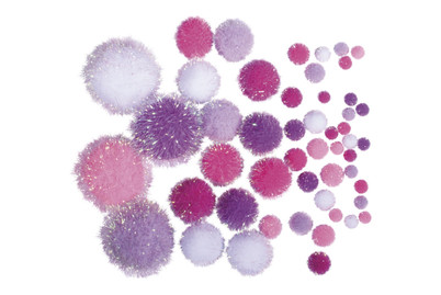 Image of Rayher Metallic-Pompons Sortiert | 50 Stück