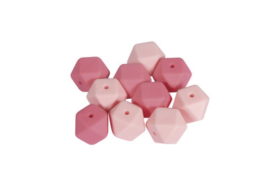 Image of Rayher Silikonperlen Hexagon | 14 mm | 10 Stück