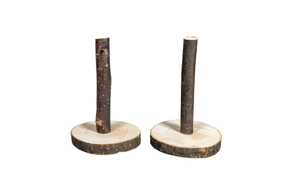 Rayher Deko-Holzständer Natur | ⌀ 7–7.5 × 10 cm