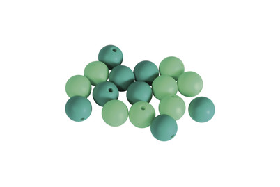 Image of Rayher Silikonperlen Türkis | 12 mm | 16 Stück