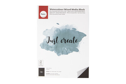 Image of Watercolour/Mixed Med.Block,FSC Rec.Cred, 150x210mm, 270 g/m², 15 Blatt, geleimt