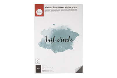 Image of Watercolour/Mixed Med.Block,FSC Rec.Cred, 210x300mm, 270 g/m², 15 Blatt, geleimt