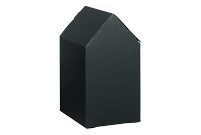 Image of Rayher Faltschachtel Haus Schwarz | 7.5 × 7.5 × 14 cm | 6 Stück