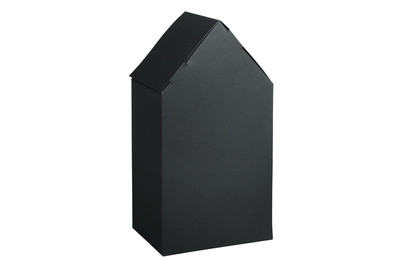 Image of Rayher Faltschachtel Haus Schwarz | 10 × 7.5 × 20 cm | 3 Stück