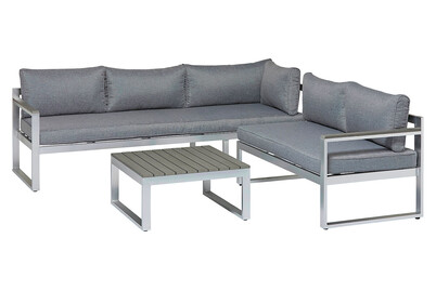 Home and More Ecksofa Mary Aluminium | 213 × 70 × 63 cm