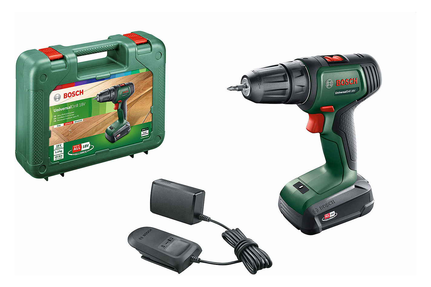 Bosch Perceuse-visseuse sans fil UniversalDrill 18 | 18 V | 1.5 Ah