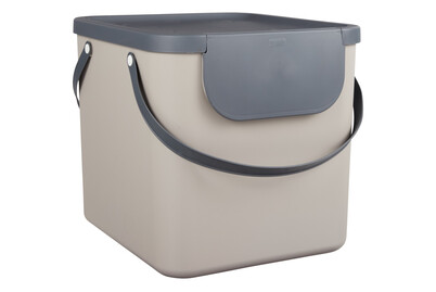 Rotho Sistema di riciclaggio dei rifiuti Albula Cappuccino | 40 l