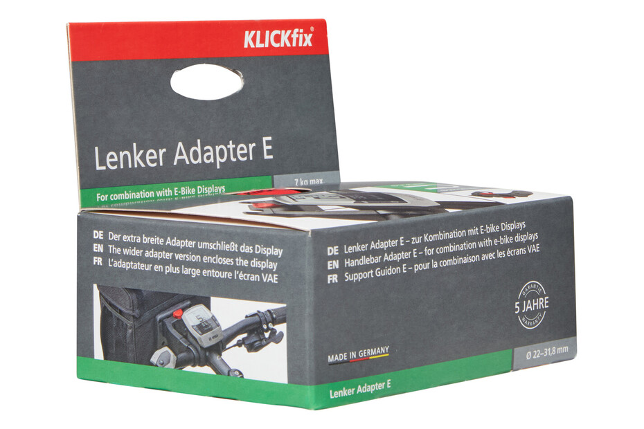 KlickFix Adattatore manubrio con serratura Universale KlickFix Adattatore manubrio con serratura Universale