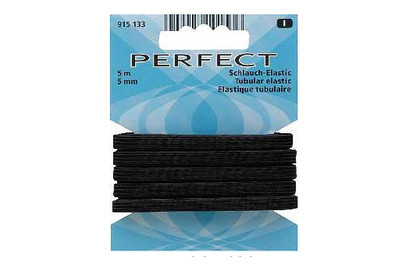Image of Perfect Schlauch-Elastic Schwarz | 5 mm | 5 m
