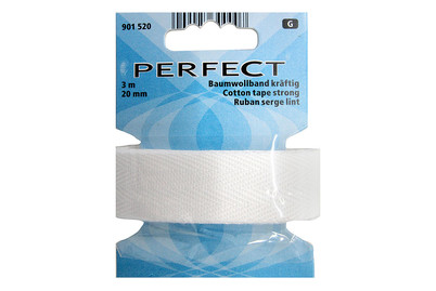 Image of Perfect Baumwollband Kräftig Weiss | 3 m | 2 cm