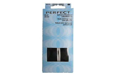 Image of Perfect Haftverschluss Selbstklebend Schwarz | 60 × 2 cm