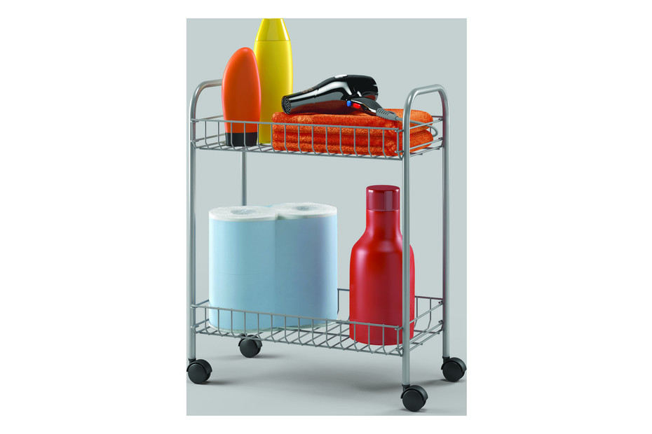 Carrello Multiuso Metaltex Fino - Bianco, 16x60x72 Cm, Per Casa E Ufficio - Foto 4