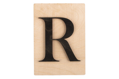 Image of Holz-Buchstabe R, FSC Mixed Credit